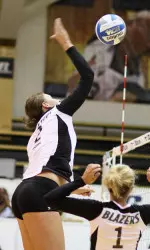 Sam Serley ranks fifth in Conference USA in blocks.