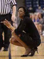 Head coach Audra Smith enters her seventh season at the helm of the women's basketball team.
