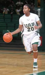 Sophomore guard Jala Harris led all scorers with 20 points.