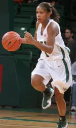 Freshman guard Amber Jones is the team's fourth-leading scorer with 9.3 points a game.