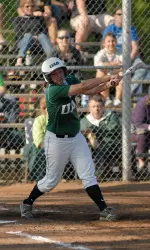 Junior Natalie Mitchell belted a three-run homer Saturday, to tally her second career home run.
