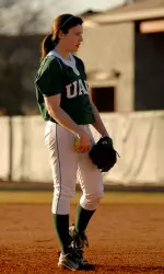Freshman pitcher Lauren Webster picked up the save for the Blazers Friday.