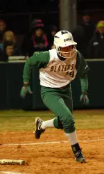 Junior Caley Walden knocked a triple and scored twice for the Blazers Wednesday.
