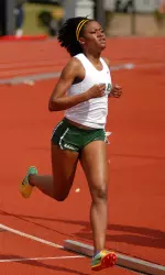 Bianca Le'Blanc placed first in the 800m Saturday with a personal-best time of 2:13.97.