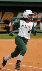 Senior Martina Landrum stole her 24th base of the season Sunday.