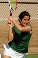 Giorgia Romeo was up a set at No. 3 singles when the team match was decided.