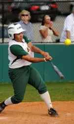 Shortstop Kayla Orr blasted her third home run of the series Sunday.