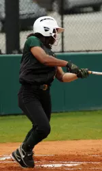Martina Landrum was one of five Blazers to notch a hit Thursday.