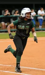 Center fielder Martina Landrum set a new single-season total base record Saturday.