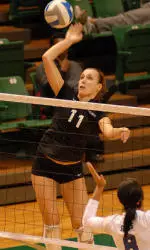 Jordan McDonald was second on the team with eight double-doubles (kills and digs) last year.