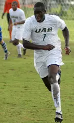 Junior forward Babayele Sodade scored the game-winning goal on a penalty kick in overtime to lift the Blazers past Charlotte, 2-1.