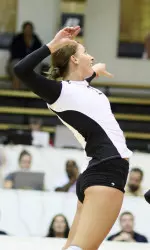Sam Serley had 15 kills in Friday's loss.