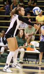 Jordan McDonald had a team-high 13 kills against Alabama.