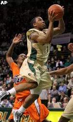 Senior guard Aaron Johnson.