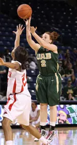 Senior guard Amanda Peterson led the Blazers with 15 points.