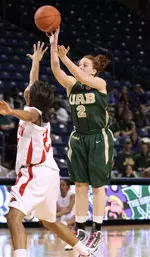 Senior guard Amanda Peterson hit five 3-pointers in the contest.