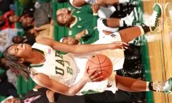 Freshman forward Karisma Chapman had 10 rebounds against Houston.