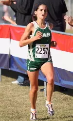 Rhiannon Johns was the top finisher for the Blazers on Sunday.