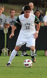 Freshman forward Diego Navarrete has four goals on the season for UAB.
