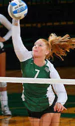 Kate Morrell posted her 10th double-double of season.