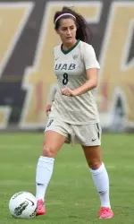 Senior Carolyn Polcari and the Blazers take on No. 8 Memphis on Thursday night.