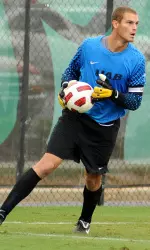 Senior goalkeeper Carl Woszczynski made four saves in the losing effort Tuesday night.