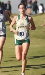 Senior Rhiannon Johns clocked a time of 21:32.10 at the NCAA South Regionals on Saturday.