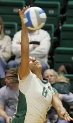 Thais Soares rocketed a team-high 11 kills on Senior Day.