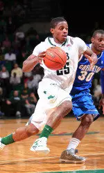 Quincy Taylor drives to the hoop on Wednesday night.
