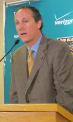 UAB Athletic Director Brian Mackin at Monday's press conference.