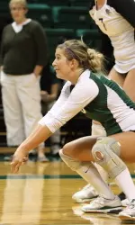 Sr. Heather Thomas finished fourth in C-USA history with 2,131 career digs.