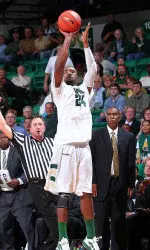 Sophomore Preston Purifoy leads the Blazers from beyond the arc this season.