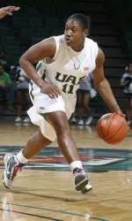 Sophomore guard Khalilah Watson has started 20 games this season.