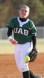 Leigh Streetman picked up a save for the Blazers against Stephen F. Austin.