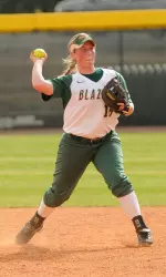Sophomore Kate Armstrong will start at third base for the Blazers this season.