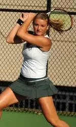 Evelien Strijker dropped just four games in her win at No. 2 singles.