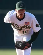 Blake Huddleston struck out four batters in 2.1 innings Sunday.