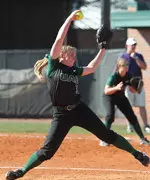 Leigh Streetman struck out 12 Pirate batters in Saturday's opener.