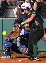 Leftfielder Catherine Douglass has started all 45 games and has 16 RBI.