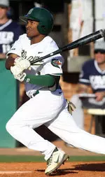 Jamal Austin's .350 batting average and 25 steals helped his earn first-team all-conference honors.