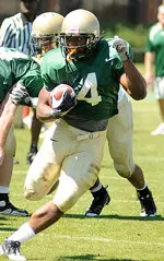 Dontavius Jackson is part of a running back group that has drawn praise in fall practice.