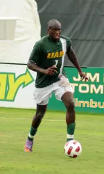 Senior Babayele Sodade scored the first UAB goal in the 2-2 tie against Lipscomb on Saturday night.