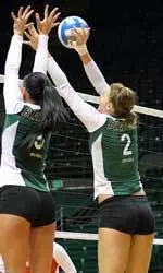 Ally Slaughter and Sam Serley each tallied 15 kills agianst Illinois State.