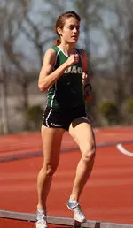 Senior Kristina Vaughn placed third in the 3,000 meters Friday
