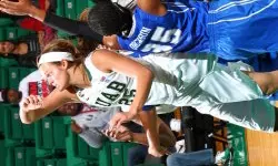 Michaelea Kleist had a double-double with 10 points and 10 rebounds against Southern Miss.