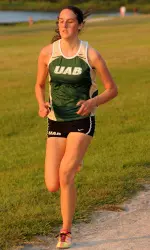 Senior Sarah Hudak won her fourth race of the season on Friday.