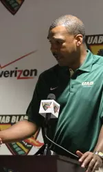 Head coach Garrick McGee addressed the media at Monday's weekly luncheon.