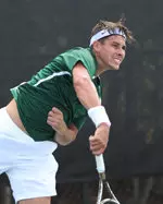 Chris Helliar won in singles and doubles Friday.