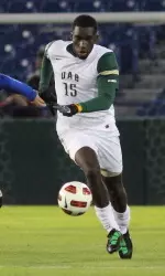 Senior Kofi Gyawu leads the Blazers in goals (4) and points (10).