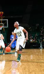 Junior forward Karisma Chapman has scored in double figures in six of seven games this season.